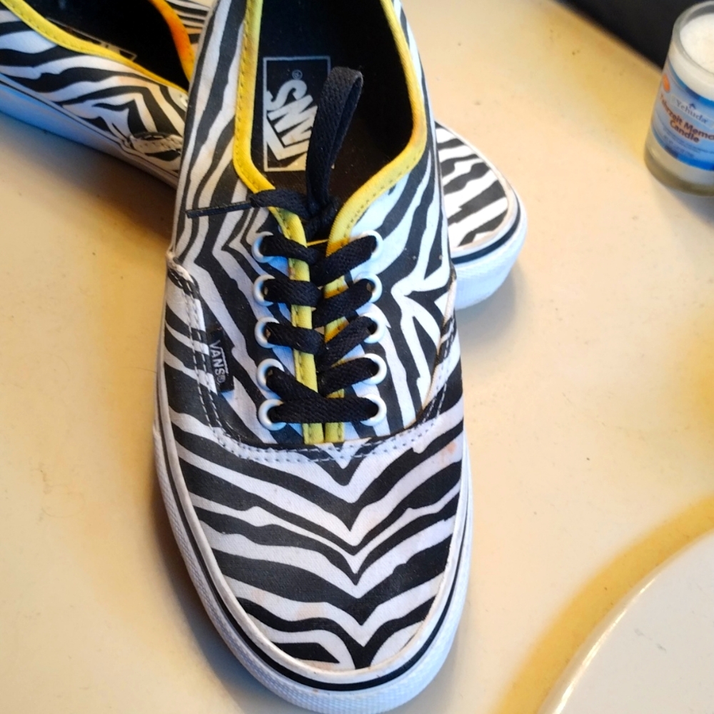 Zebra print vans